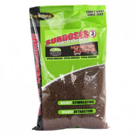 FUN FISHING Overdosed Bait Pellets 3mm - Monster Crab - 700Gr