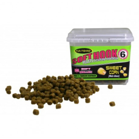 Pellets d'eschage moelleux FUN FISHING Maïs Doux 9mm - 110Gr