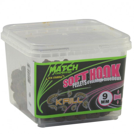 Pellets d'eschage moelleux FUN FISHING Krill 6mm - 110Gr