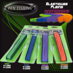 Elastique plein FUN FISHING Orange - 2.6mm - 6M00
