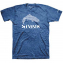 SIMMS STACKED Typo Royal XL T-Shirt