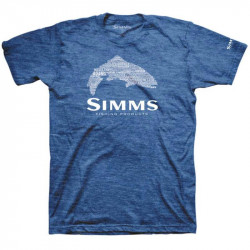 T-Shirt SIMMS STACKED Typo Royal XXL