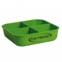 FUN FISHING A 4 compartment 1/2L bait box with lid