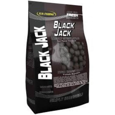 FUN FISHING Black Jack boilies - 15mm - 1Kg