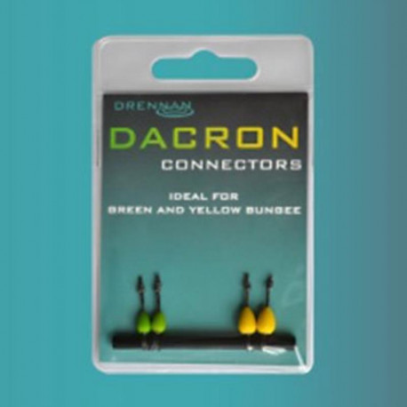 Dacron connectors DRENNAN for elastic bands Green