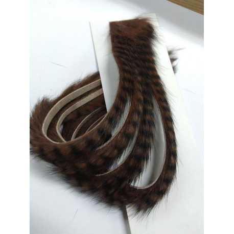 FLY SCENE striped rabbit headband Brown / Black