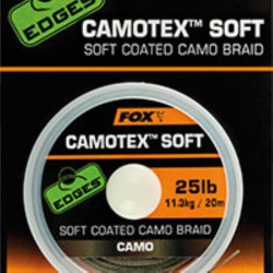 Tresse gainée souple Camotex FOX soft camo 20m 20Lbs