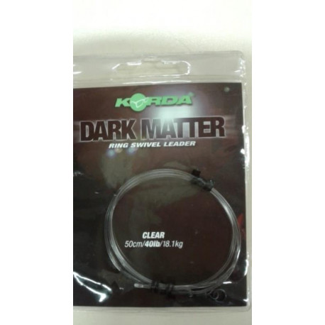 Dark matter KORDA Ring Swivel - 50Cm/40Lb - Weed - 18.1Kg