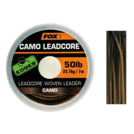 Leadcore FOX Camo woven - 50Lb/22.7KG - 25M