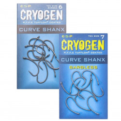 Hameçons ESP Cryogen Curve Shanx barbless - N°4
