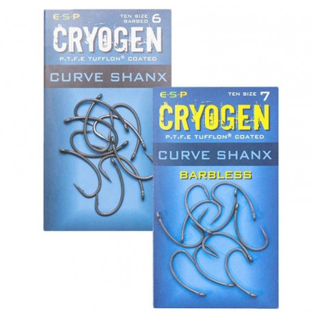 Hameçons ESP Cryogen Curve Shanx barbless - N°6