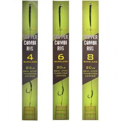 Bas de ligne ESP Gripper combi rig N°4 / 20Lb - green barbless