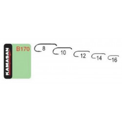 Trout hooks KAMASAN B170 strong iron N°6 - Par 25