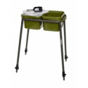 STARBAITS platform with 2 x 8L buckets and shovel