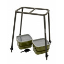 STARBAITS platform with 2 x 8L buckets and shovel