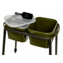 STARBAITS platform with 2 x 8L buckets and shovel