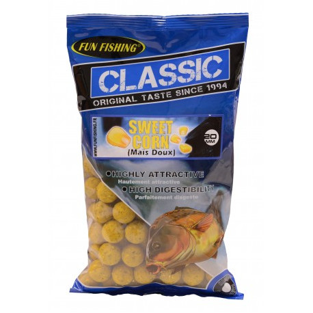 Bouillettes FUN FISHING Classic Maïs Doux - 20mm - 4Kg