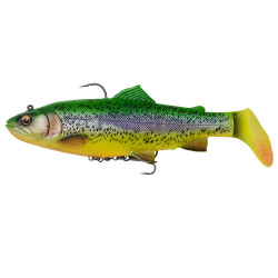 Leurre SAVAGE GEAR 4D Trout rattle shad 17cm 80gr Fire trout