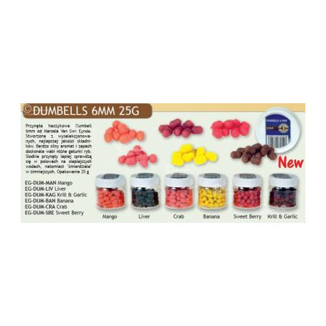 Dumbells VAN DEN EYNDE Mangue - 6mm - 25Gr