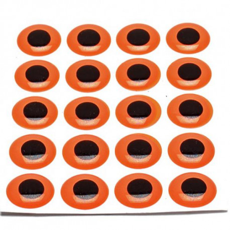 Epoxy Eyes Pike Monkey Fluo Fire Orange 10.0mm