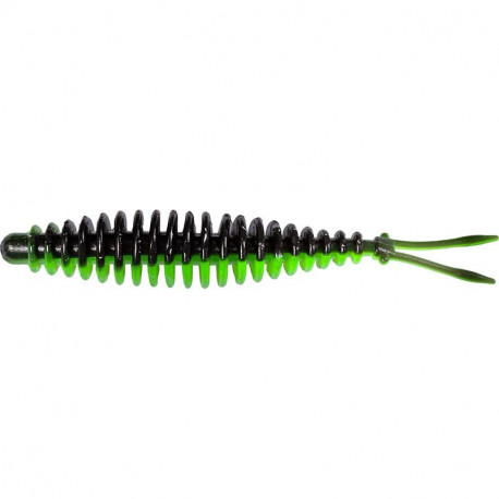 Leurre MAGIC TROUT T-Worm V-Tail 65mm Neon green/Black