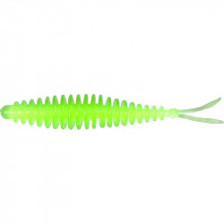 Leurre MAGIC TROUT T-Worm V-Tail 65mm Neon green