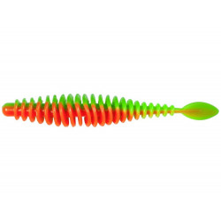 Leurre MAGIC TROUT T-Worm P-Tail 65mm Neon green/orange FROMAGE