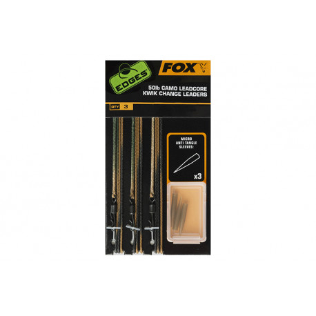 Leadcore FOX Kwik Change Leaders - Camo 50Lb