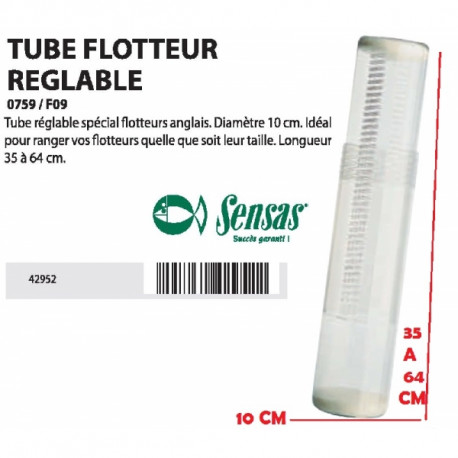 Tube Flotteur Reglable Sensas 10Cm