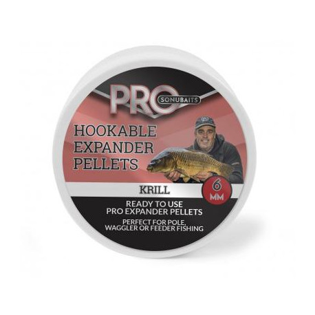 Pellets d'eschage SONUBAITS Krill - 8mm - Pot de 100Gr