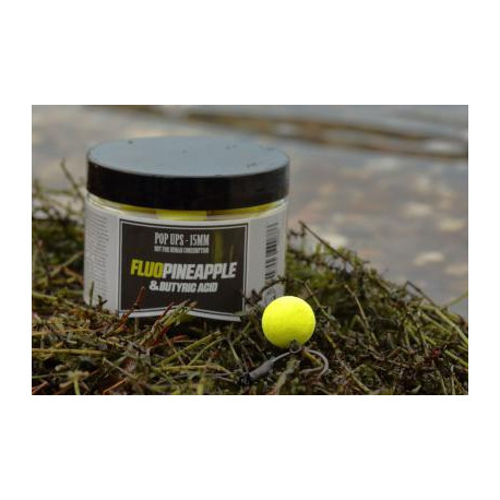 Pop ups DREAM BAITS Fluo Pineapple & acid n'butyric 15mm - 50Gr