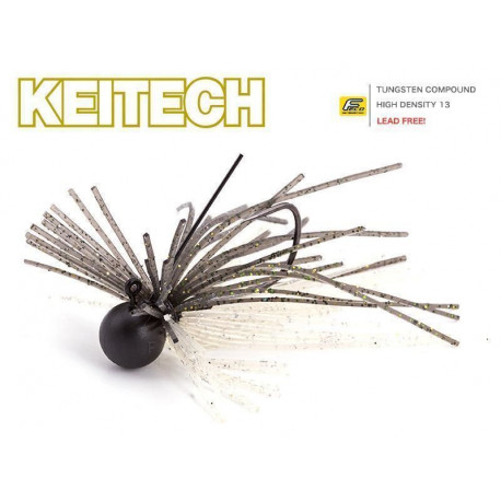 Rubber jig KEITECH Mono spin jig 2.6gr Silver flash minnow