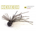 Rubber jig KEITECH Mono spin jig 2.6gr Silver flash minnow
