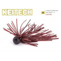 Rubber jig KEITECH Mono spin jig 2.6gr Cola