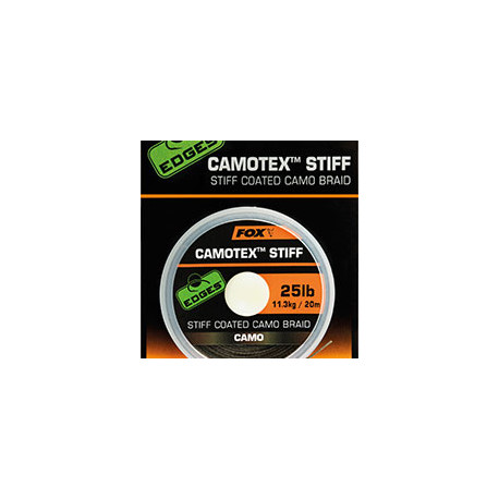 FOX Camotex Stiff Coated Camo Braid 20Lb/9.1Kg - 20M - Camo