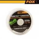 Bas de ligne en tresse Ruber Tungsten FOX Camo Grey 20m 35lb