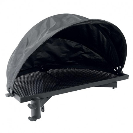 Desserte demi lune RIVE Alu noir - D.36mm