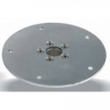 Platine basse ronde inox pour siège AMIAUD