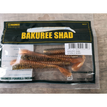 MADNESS Bakuree shad 80mm Sparkle berry