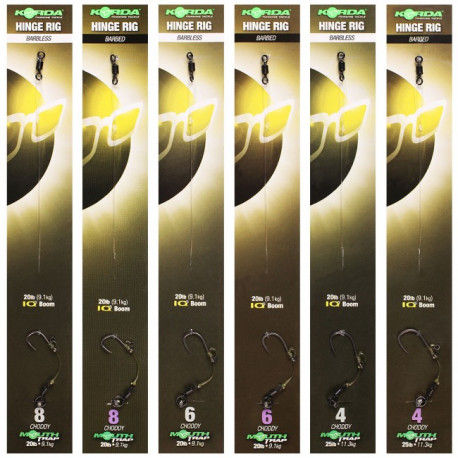 Bas de ligne KORDA Zig hameçon Choddy n°8 9.1kg