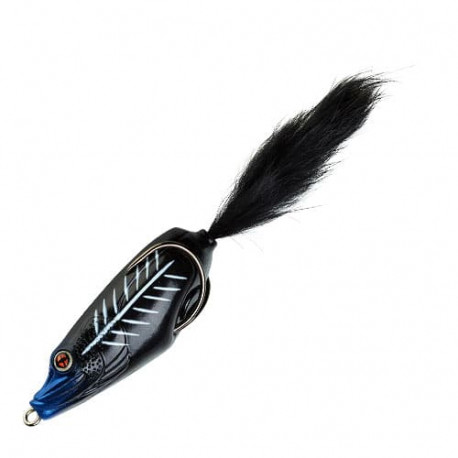 Leurre SAKURA Rider frog 7cm Old school black