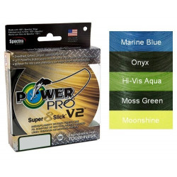 Tresse POWER PRO Super 8 slick V2 135m Hi-Vis Aqua 0.15mm 10kg