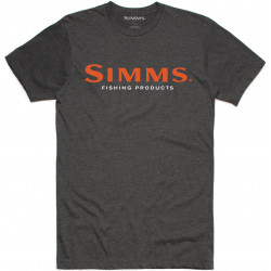 T-Shirt SIMMS Gris Logo Charcoal Heather M