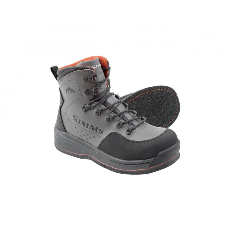 Bottes Wading Simms Freestone Homme - Pointure 11 - Cuir Vert Semelles Feutre