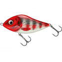 Leurre SALMO Slider FLOTTANT 7cm 17gr Holo red head Striper