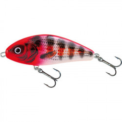Leurre SALMO Fatso 10cm FLOTTANT Holo red head Striper