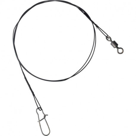 Bas de ligne acier + agrafe CORMORAN 7 brins 50cm 15kg