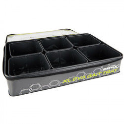Sac MATRIX XL Eva Bait Tray fournie avec 6 containers