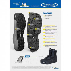 Wading Shoes VISION Musta Michelin  T 13/46 2