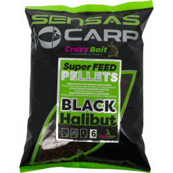 Super Feed Pellets SENSAS Black Halibut 2mm 700gr